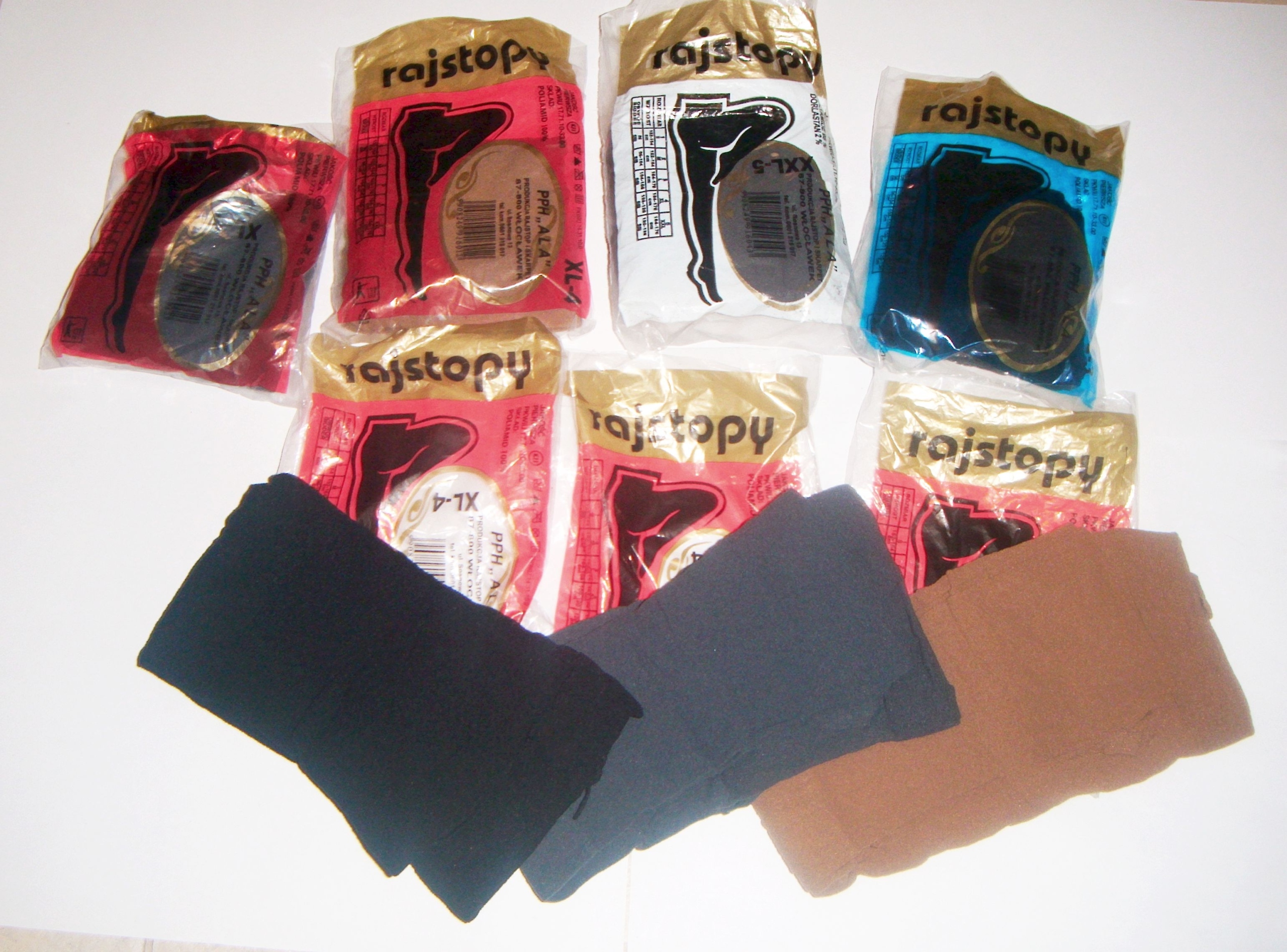 

Rajstopy M L XL 2XL 3XL 2,3,4,5 den 20 kolory szt5
