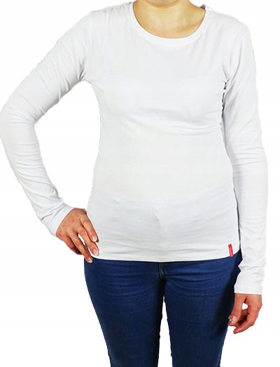 

Bawełniana Bluzka T-shirt długi rękaw LaTynka S/m
