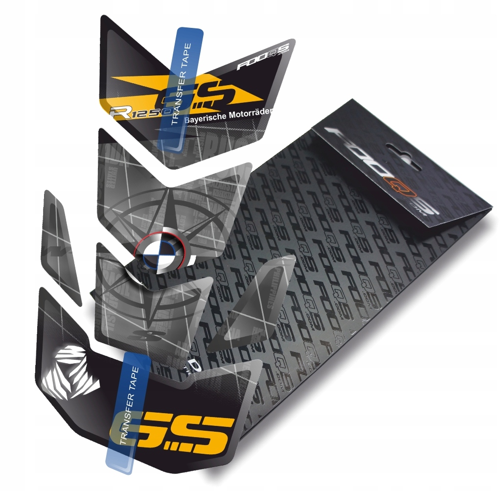 Tank-pad od firmy Fooqs pro Bmw R-1250-GS Žlutý