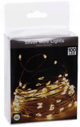 

Lampki na Komunie, świecąca girlanda 100LED Ciepłe