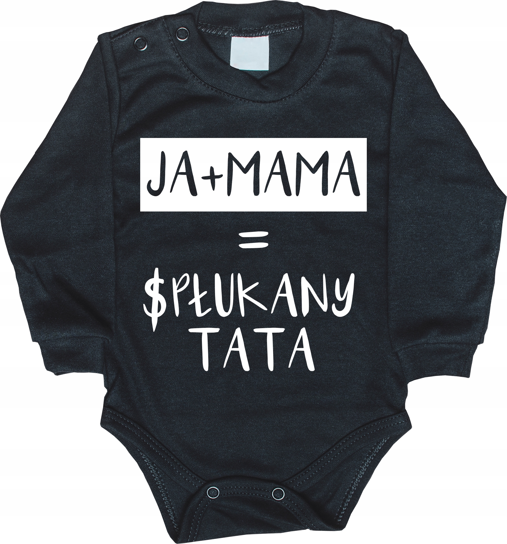 

Body Ja + Mama = Spłukany Tata czarne rozm 62