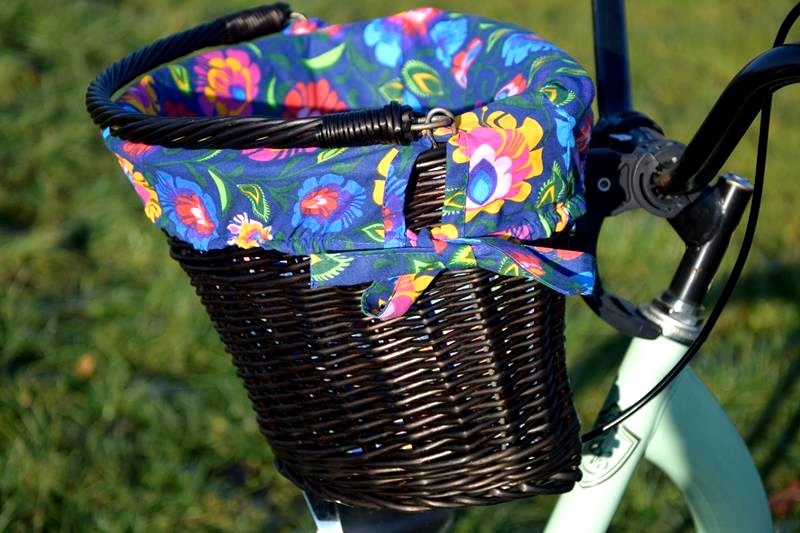 Koszyk wiklinowy na ROWER clik kosz +obszycie 16wz Marka Wiklinowe Cuda