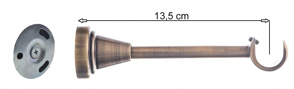 Karnisz METALOWY Akcesoria Wspornik pojedynczy 19 Marka Rolmajster