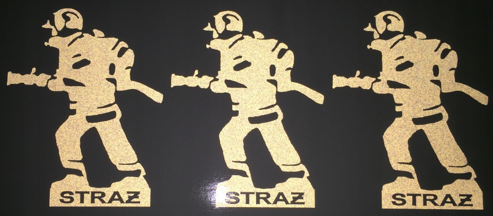 Naklejka na auto STRAŻ STRAŻAK ODBLASK ODBLASKOWA Producent Inny