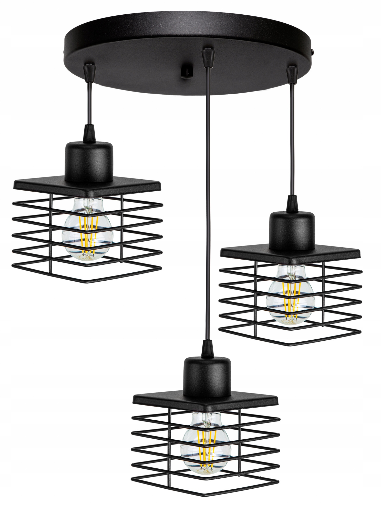 

Lampa Sufitowa Plafon Żyrandol Edison Loft Led