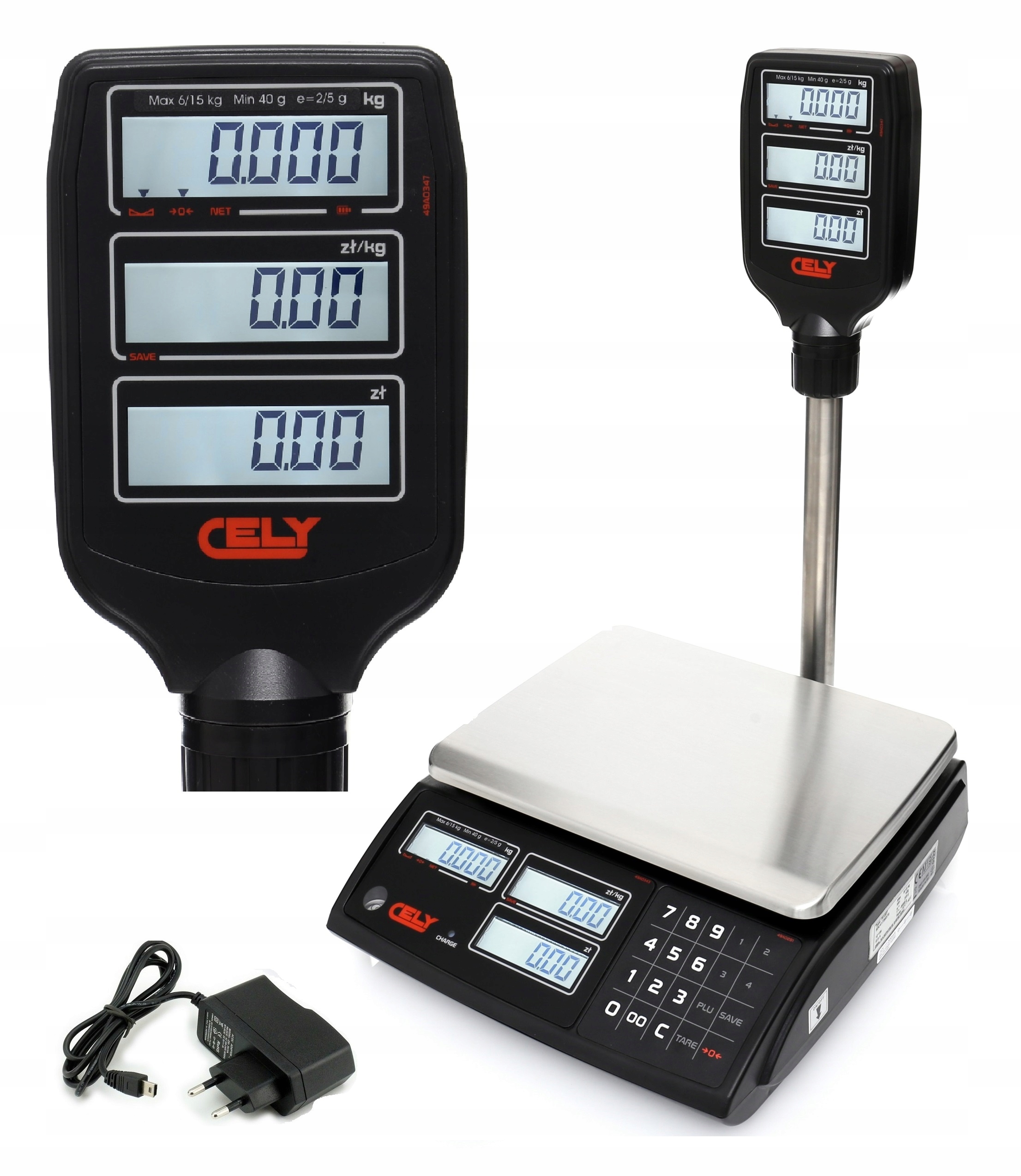 WAGA SKLEPOWA Z LEGALIZACJĄ 15KG /2G ELEKTRONICZNA