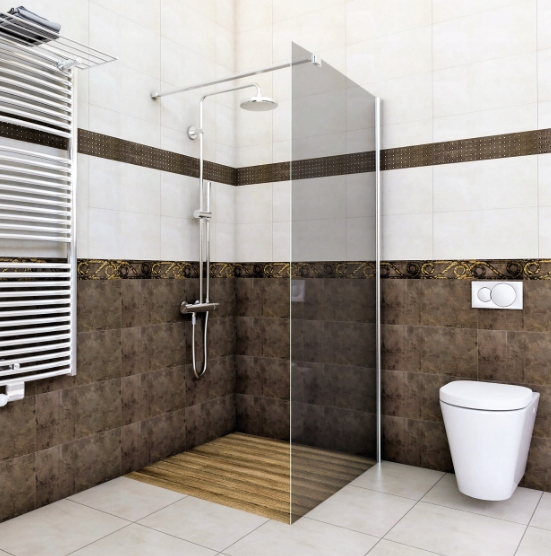 ŚCIANKA WALK IN 100x200 PRYSZNICOWA GRAFIT POWŁOKA Szerokość produktu 100 cm