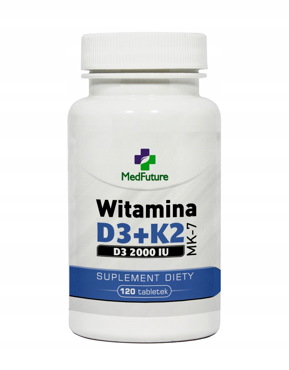 

Witamina D3 2000iu +K2 MK-7 120tab kości i zęby