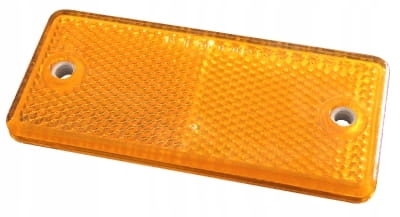 ODBLASK ODBLASKI PRZYKRĘCANY 9x4cm POMARAŃCZOWY