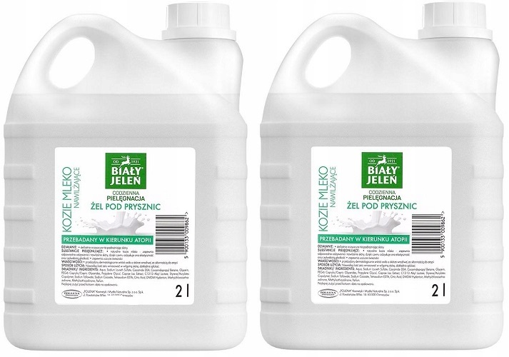 

Biały Jeleń Żel Pod Prysznic Kozie Mleko 2X2L