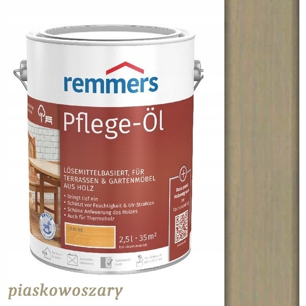 

Pflege-ol Olej Tarasowy Remmers 2,5l Piaskowoszary