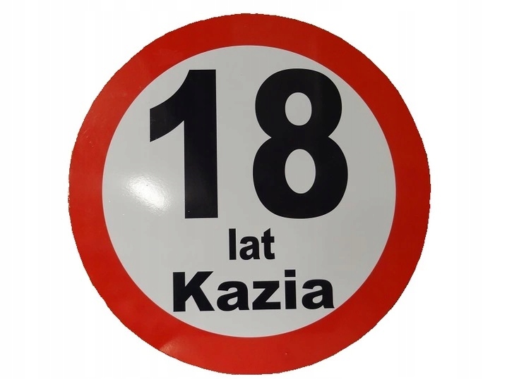 

Znak Drogowy Prezent Emerytura Ślub 18 30 40 50 60