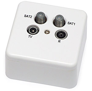 

Gniazdo antenowe Rtv 2xSAT Pvr końcowe Signal