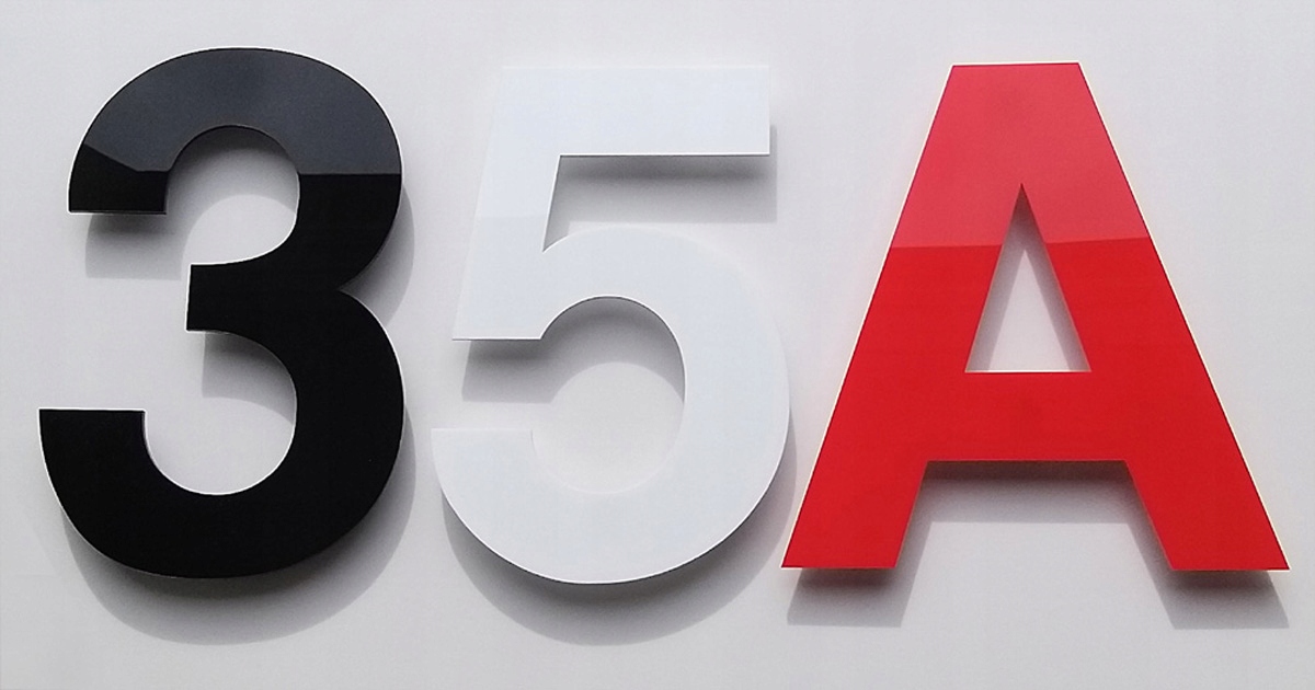 Cyfry litery numer domu adres 20 cm Kod producenta Litery Akryl 20