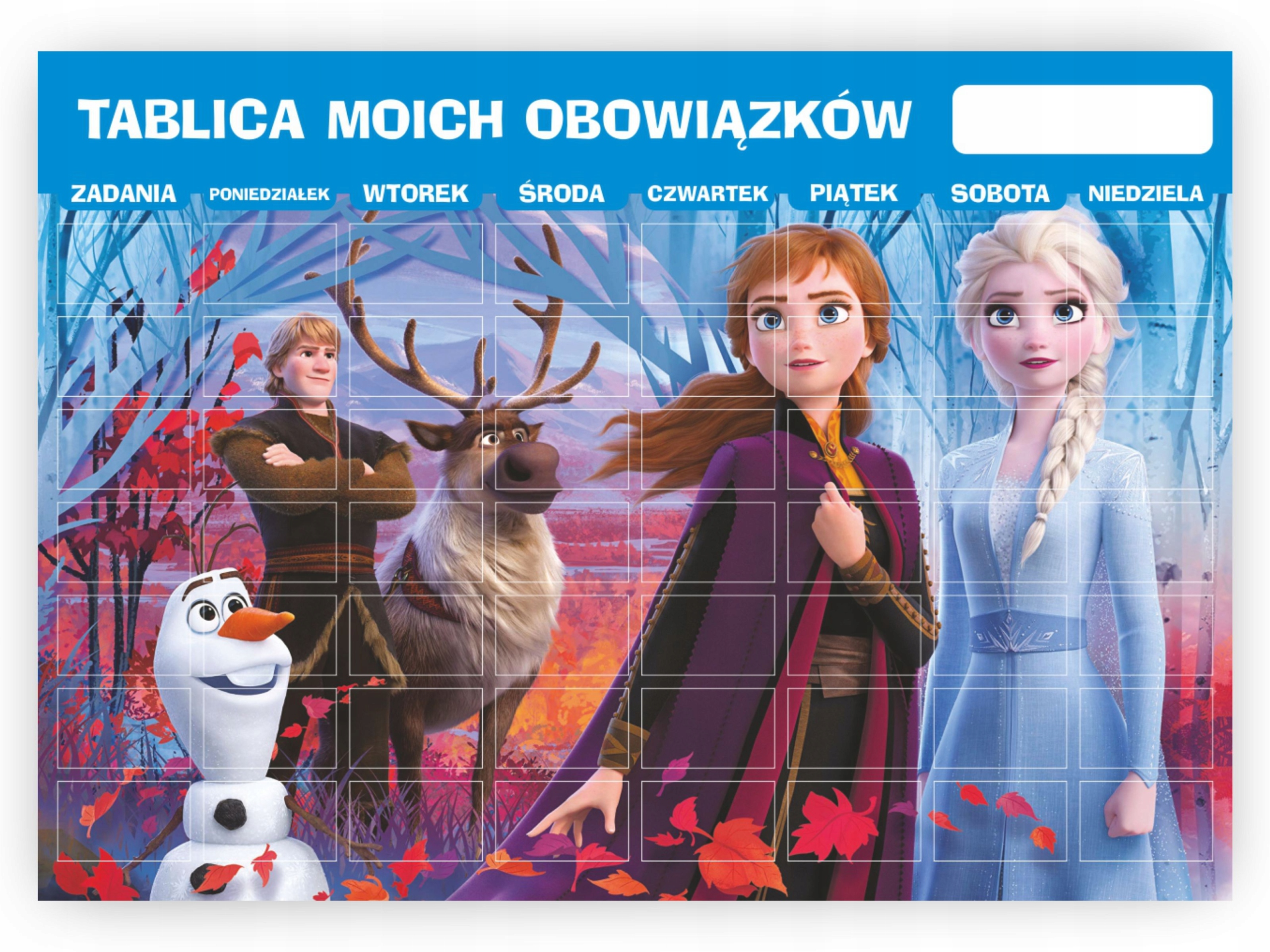 

Magnetyczna tablica motywacyjna obowiązków dzieci