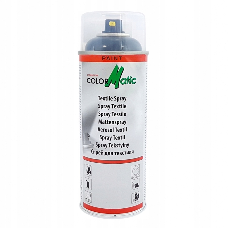 Colormatic Textile Spray 400ml Czarna Farba Do Dywaników Lakier Czarny /mot