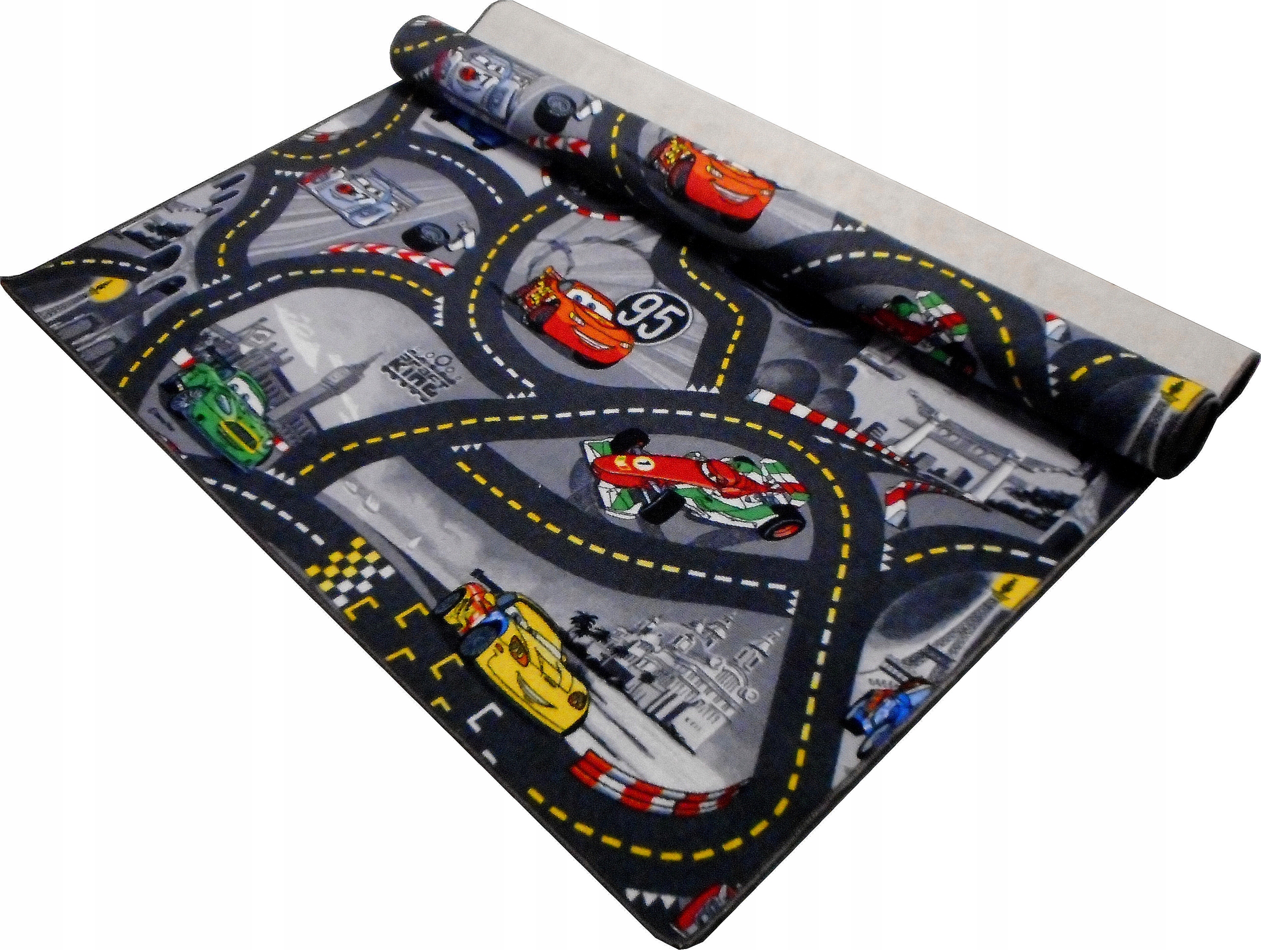 DISNEY CARS CARPET ULICE CITY CARS 120x200 1,2x2