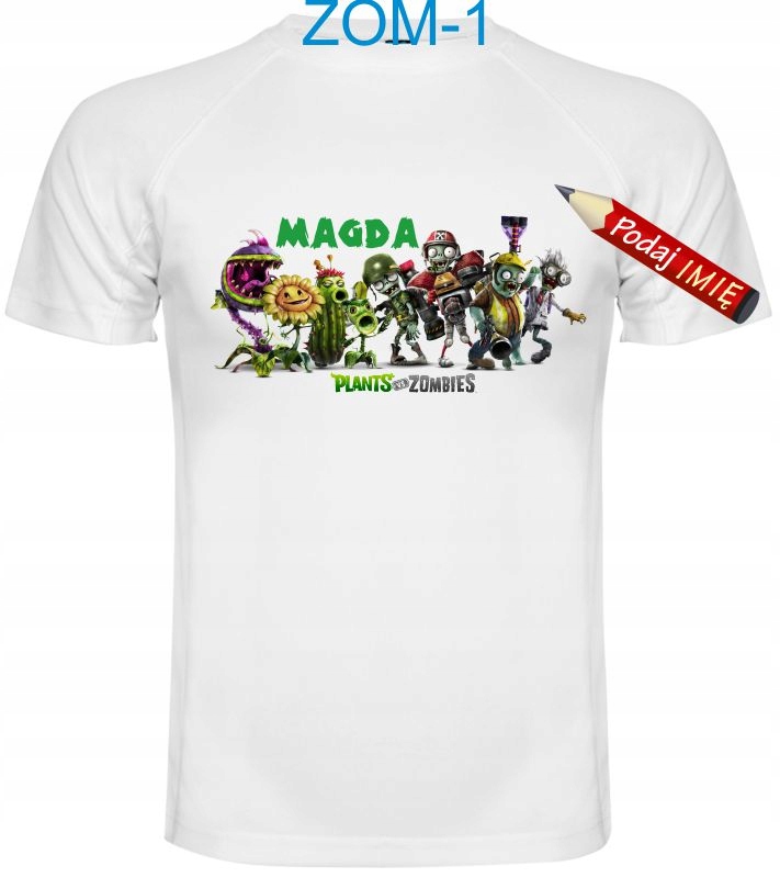 

Koszulka Plants vs Zombies imię 152 cm T-shirt