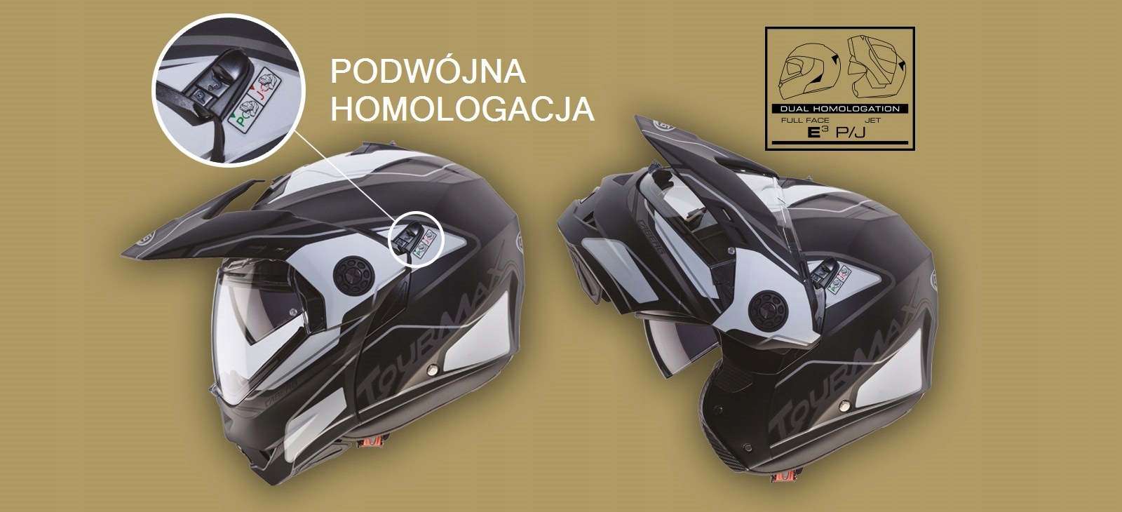 CABERG KASK SZCZĘKOWY FLIP-UP ENDURO TOURMAX XS Rodzaj lakieru matowy