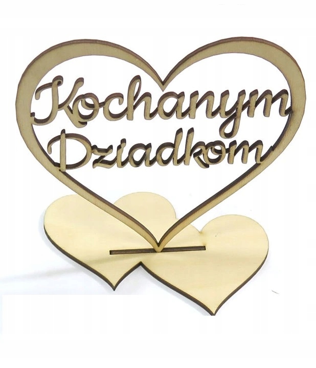 

Dekor Serce Na Podstawce 'Kochanym Dziadkom' KD29