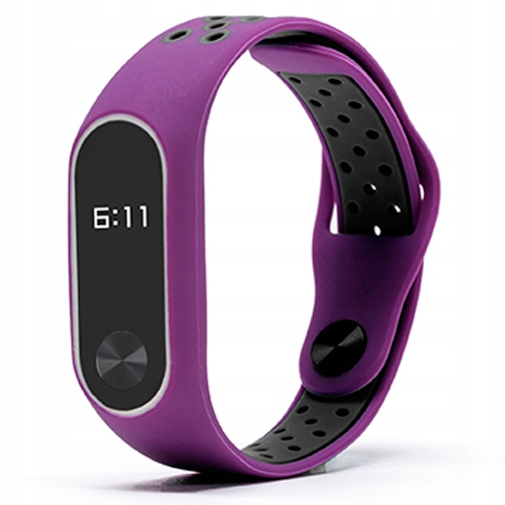

Xiaomi MI BAND2 opaska zamienna Fioletowo-czarna