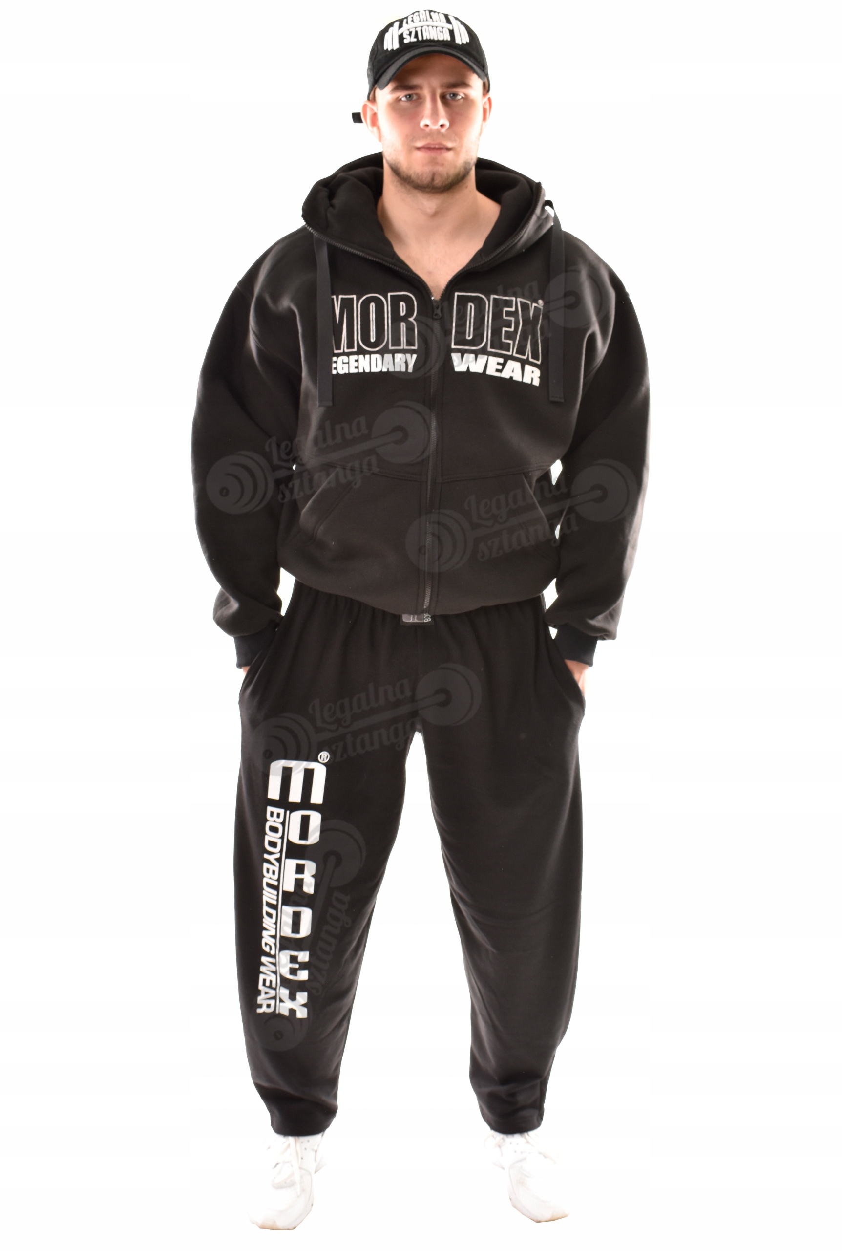 Spodnie treningowe Mordex czarne XL siłownia