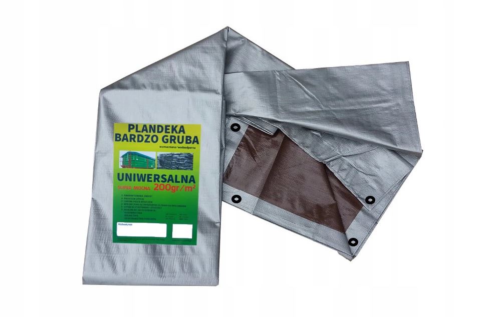 Plandeka 3m x 5m 200g bardzo gruba mocna 3x5 PCV