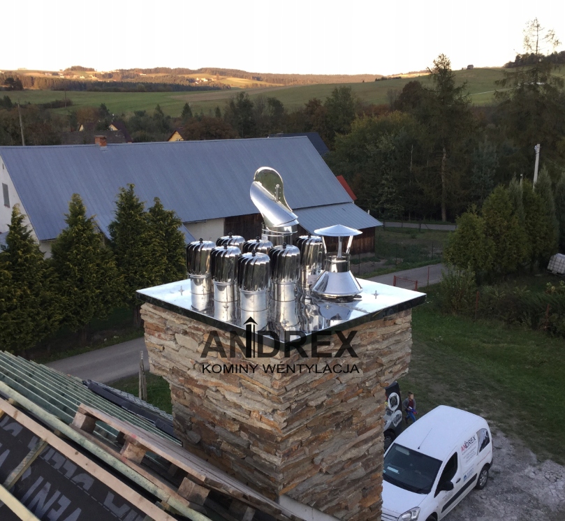 OBROTOWA NASADA KOMINOWA FI 150 KWASÓWKA PODŁUŻNA Marka Andrex