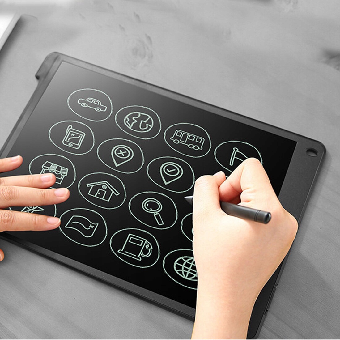 TABLET GRAFICZNY XL 10" DO RYSOWANIA PISANIA NOTATNIK znikopis Bohater brak