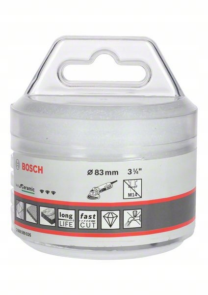 BOSCH WIERTŁO DIAMENTOWE 83mm X-LOCK do ceramiki EAN (GTIN) 3165140925624