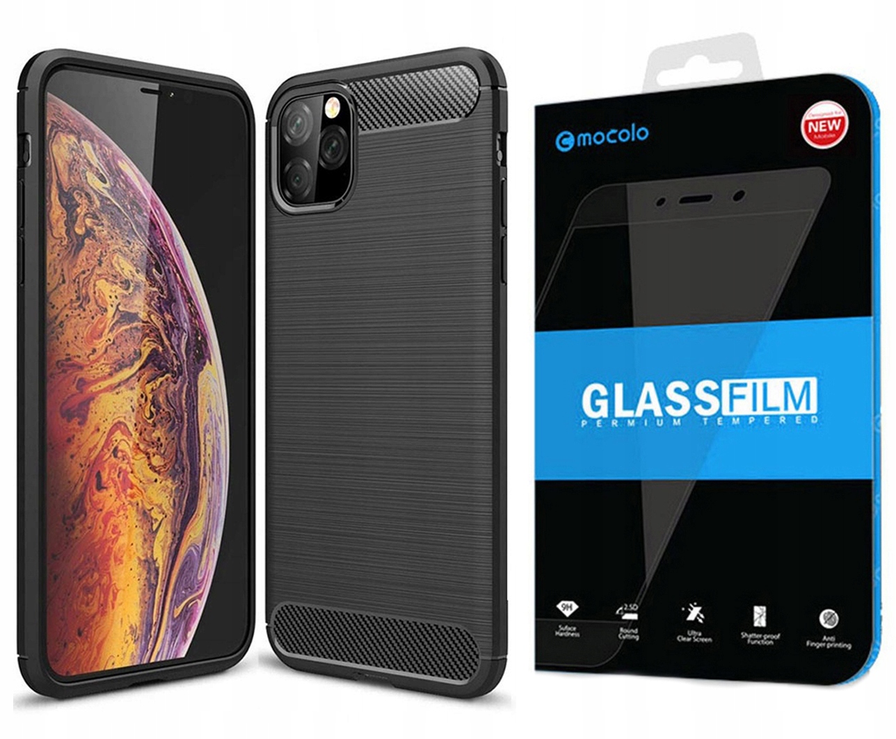 

Etui Case Carbon Do Iphone 11 Pro Max Szkło
