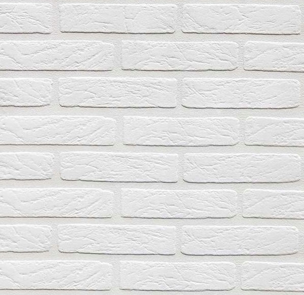 

Tapeta Wzór Czysto Biała Cegła Kamień Mur Efekt 3D