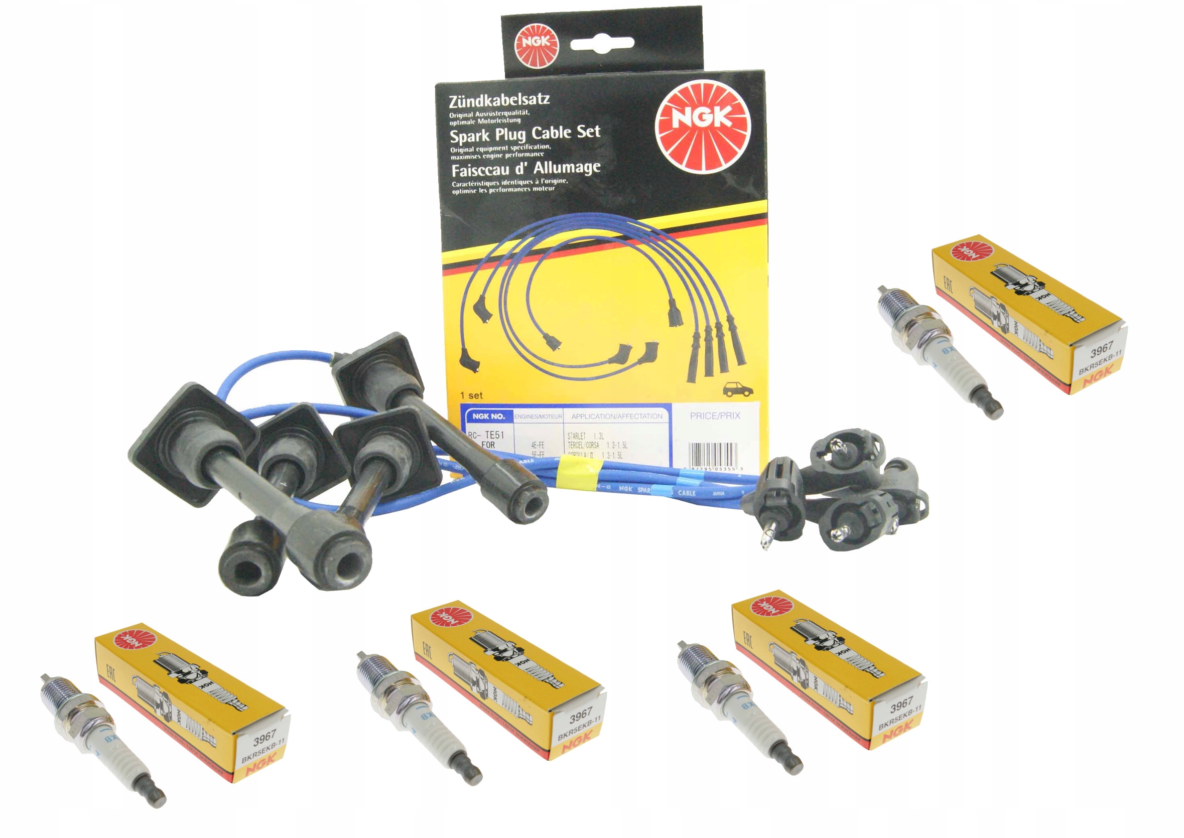 

Ngk Przewody+świece Do Toyota Corolla E11 1.4 86KM