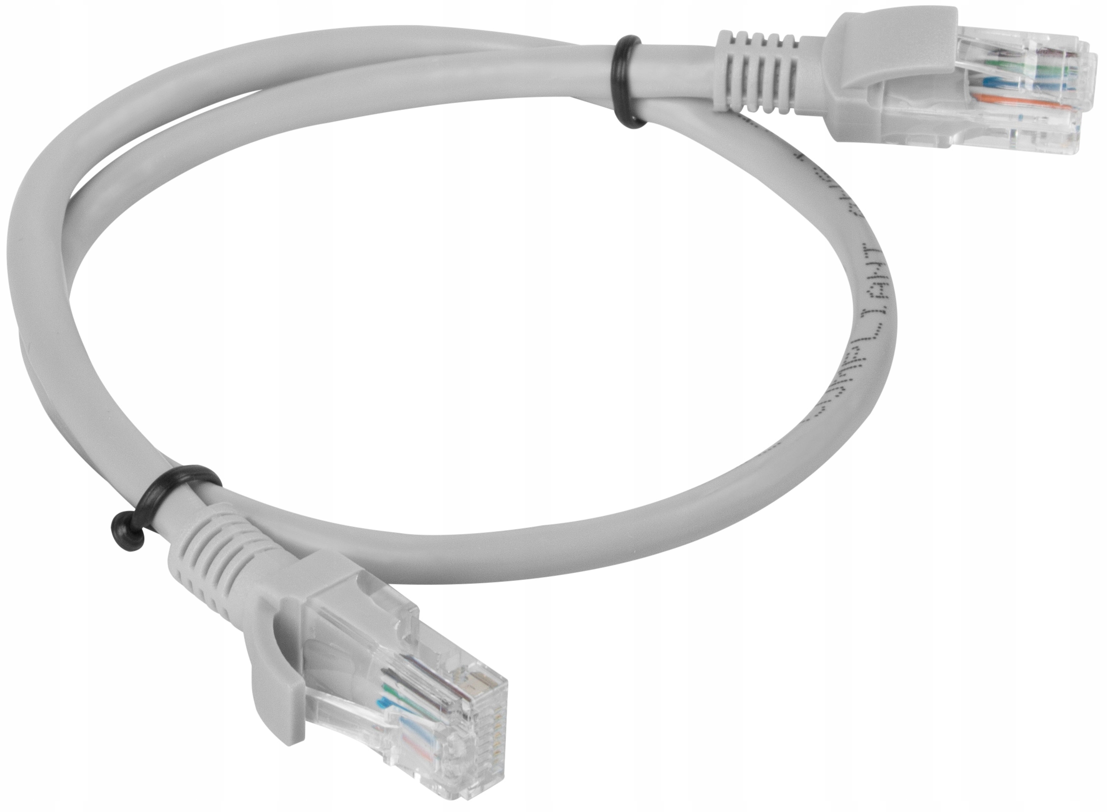 

Kabel 50cm sieciowy RJ45 kat.6 Utp patchcord szary
