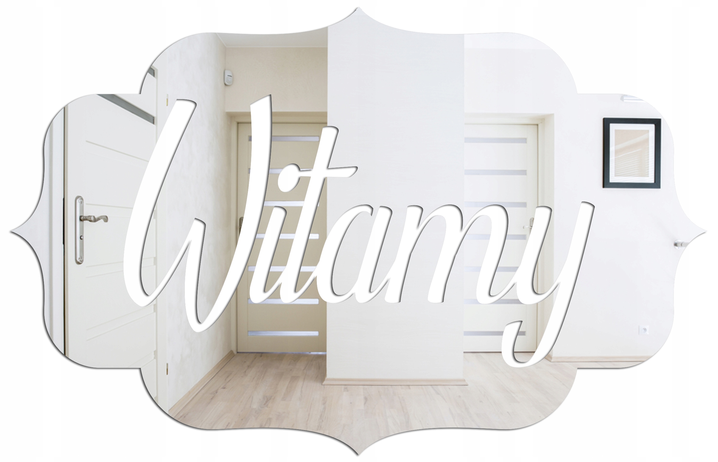 

Lustrzana Tabliczka Na Ścianę Drzwi Lustro Witamy