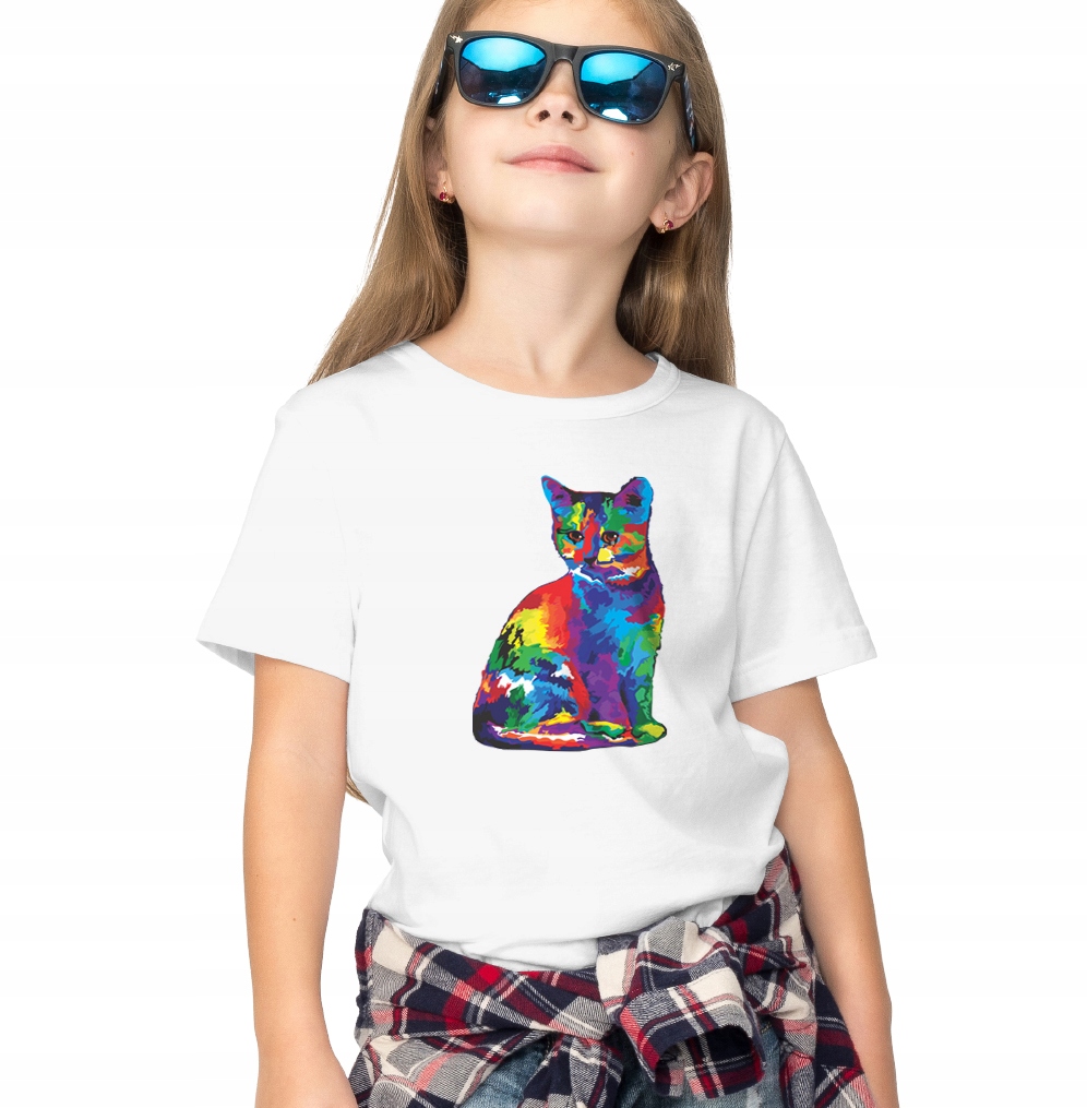 

Kot Koty Różne T-shirt Koszulka dziecko 9/11 lat