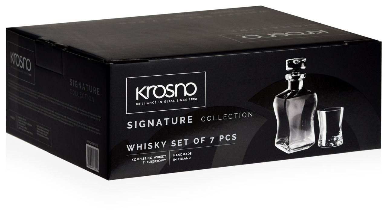 KROSNO Lifestyle komplet karafka szklanki whisky Pojemność 0.5 l