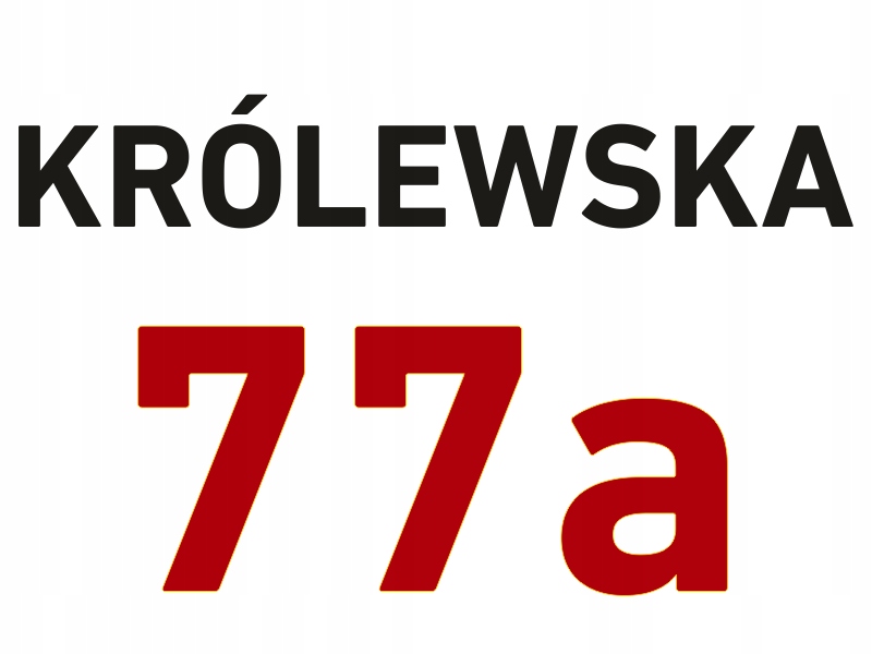 

duża Naklejka Adres numer kosz śmietnik kubeł dom