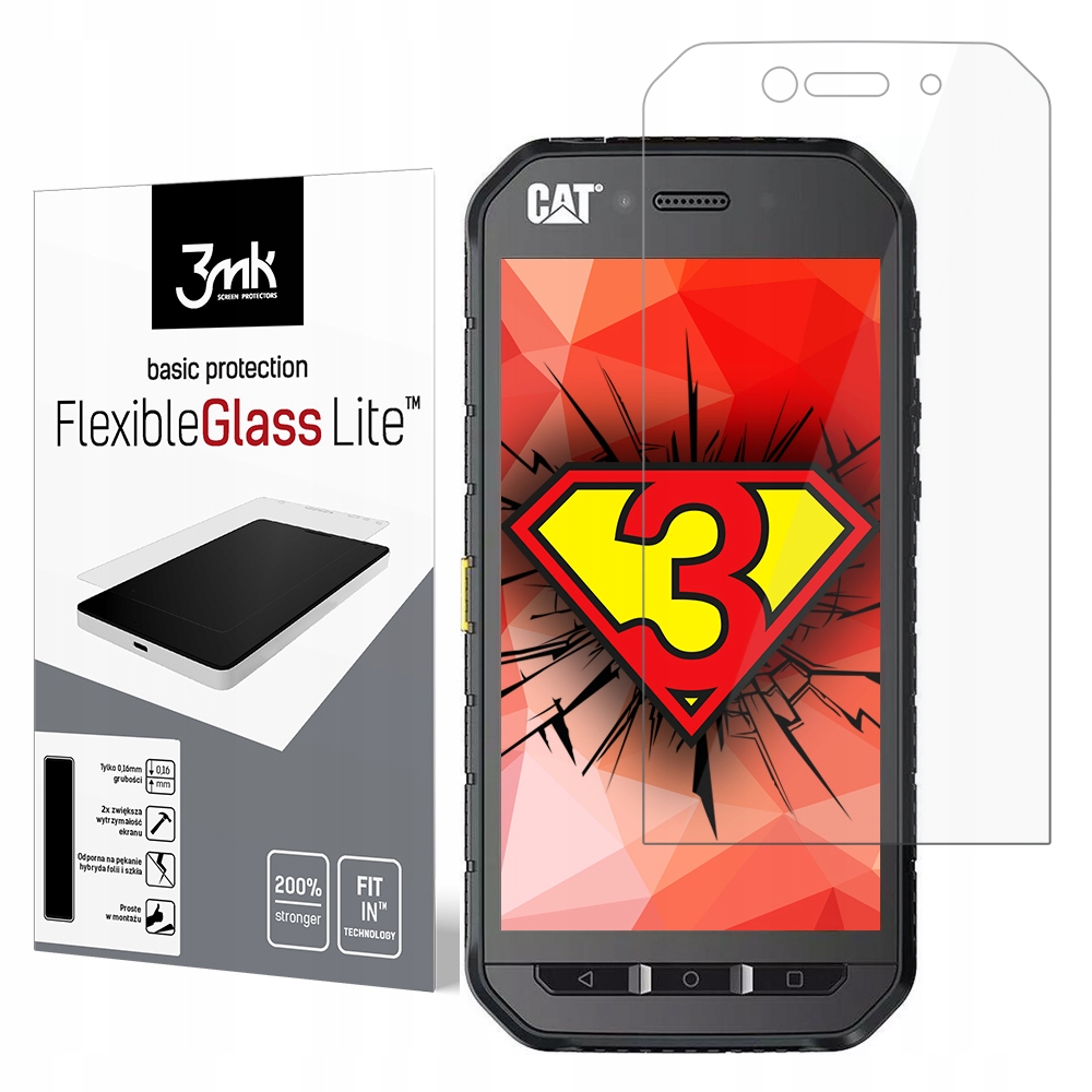 

Niepękające szkło hybrydowe 3mk Fg Lite do Cat S41