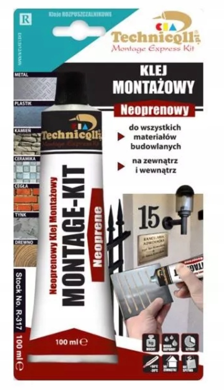 KLEJ MONTAŻOWY DO CYFR I TABLICZEK