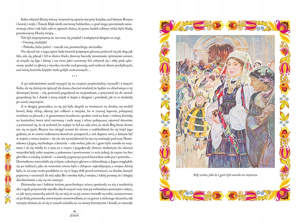 CHŁOPI ilustracje duża czcionka Wł.St. Reymont tw Gatunek Proza