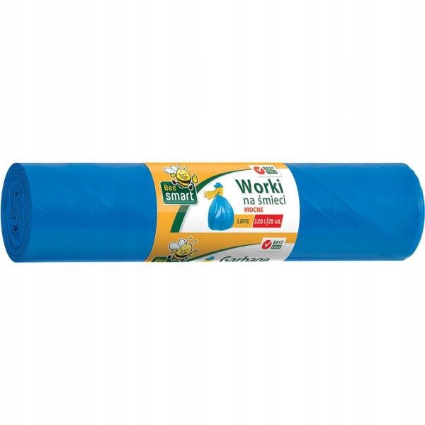 

Worki 120l LD 25 szt niebieskie Bee Smart