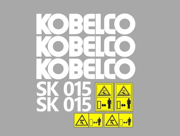 Samolepky s polepem Kobelco SK015
