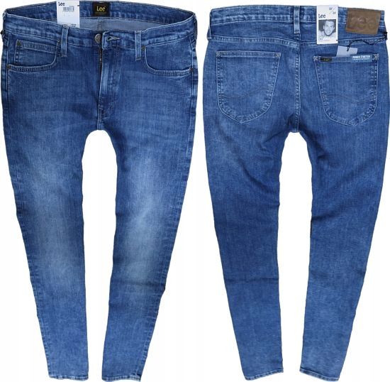 

Lee Luke jeansy rurki Custom Blue stretch W29 L30