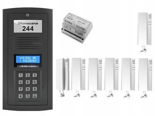Domofon 7 rodzinny Elfon Optima szyfrator op-255