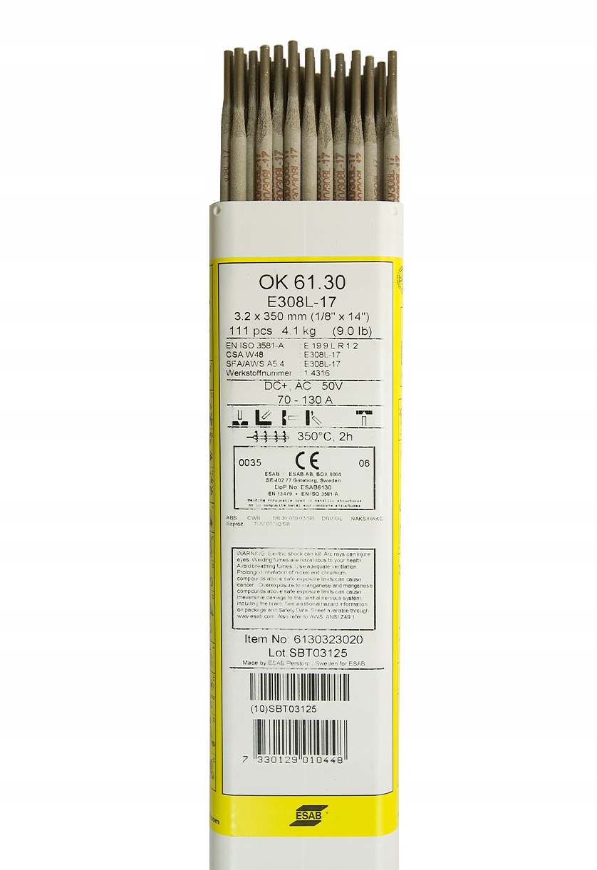 

Elektroda 308L Esab Ok 61.30 3,2x350 1 Kg