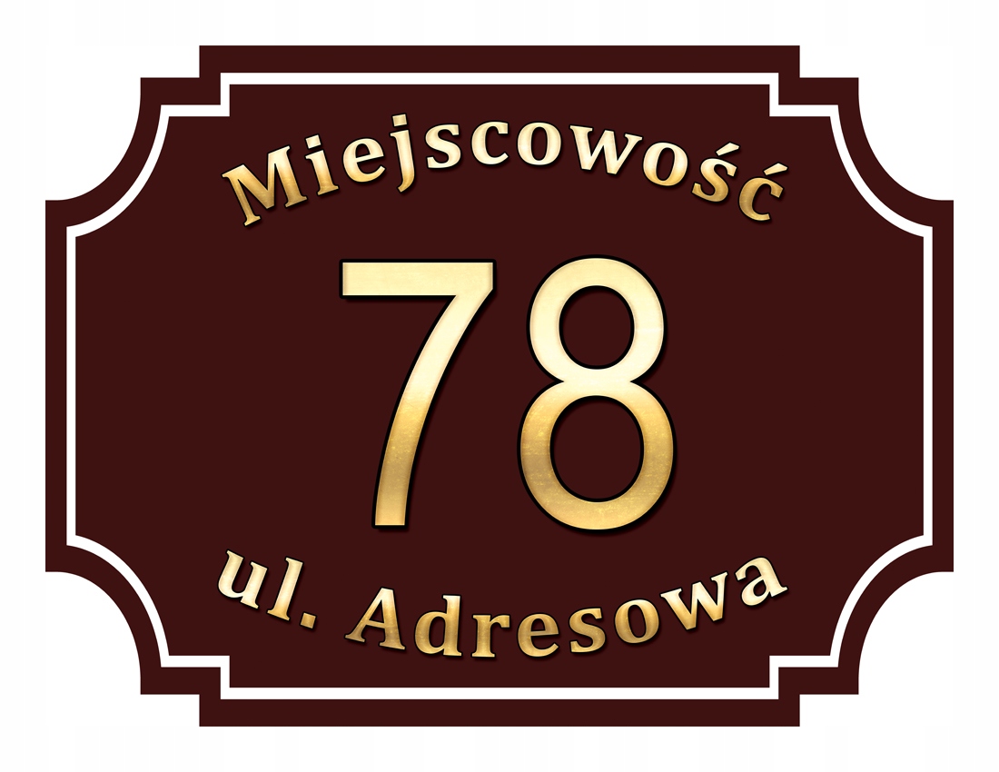 

Tabliczka Adresowa Adres Numer Na Dom znak ulica