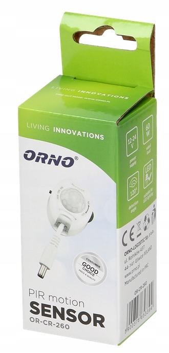 CZUJNIK RUCHU DO TAŚM LED 12-24V 60W 10 METRÓW Typ czujnik