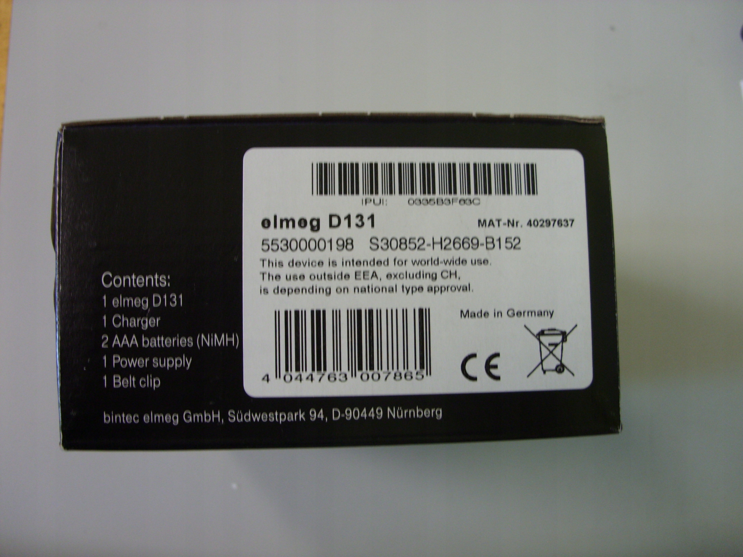 Słuchawka BEZPRZEWODOWA DECT BINTEC ELMEG D131 Marka inna