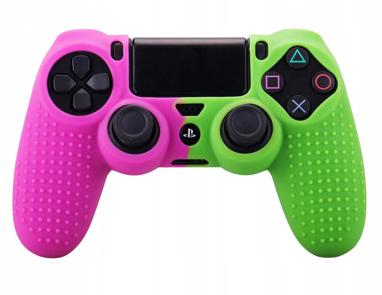 NOWA OSŁONA SILIKON ETUI NAKŁADKA PS4 Pink-Green Kod producenta ETUI PS4